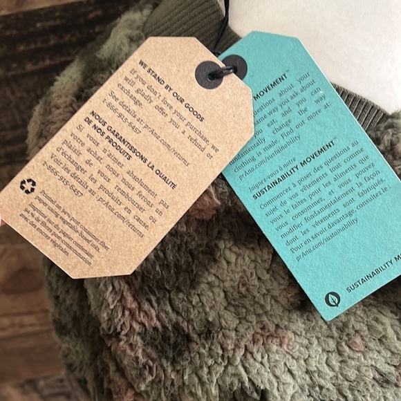 NWT Prana Camo Bomber Jacket Polar Escape - Picture 5 of 7